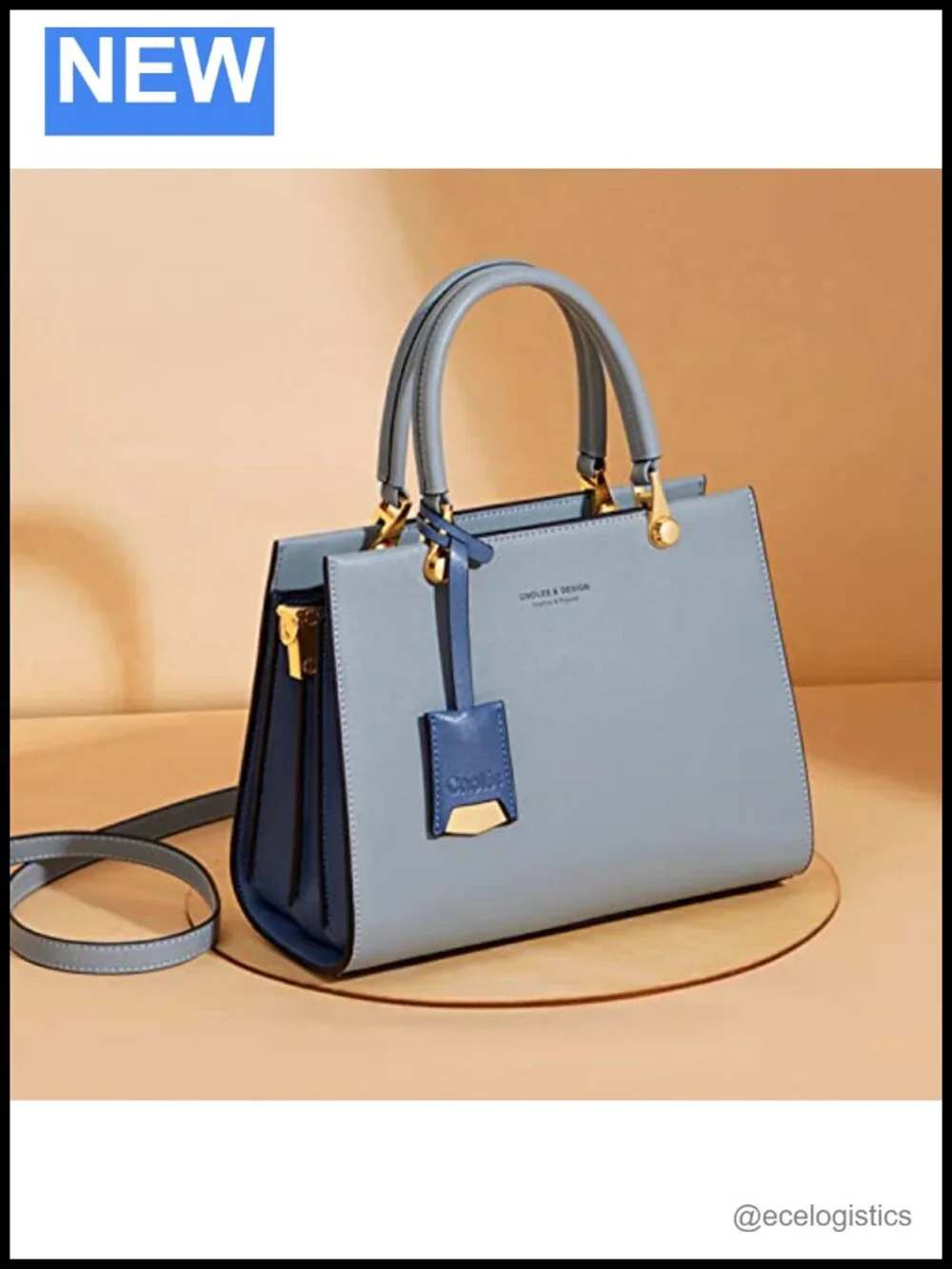 Genuine Leather Satchel Tote Handbag for Women, Large Capacity Shoulder Bag